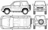 Pajero Mitsubishi Pinin Blueprints Car Drawing Mini 2005 Sketch Suv Blueprint Outlines Templates Click Blueprintbox sketch template