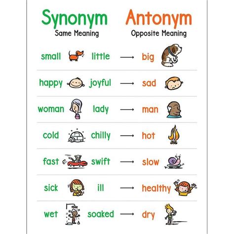 anchor chart synonym  antonym student spotlight synonyms  antonyms antonym antonyms