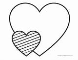 Coloring Cuori Cuore Disegni Valentines Whatmommydoes Stripe Herzen Immagine Piccolo Viele sketch template