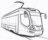 Tramway Tram sketch template