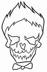 Joker Coloring Pages Suicide Squad Drawing Skull Drawings Draw Cute Cool Step Simple Quinn Face Batman Jared Collection Clipart Harley sketch template