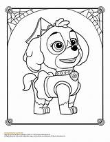 Coloring Paw Patrol Pages Printable Halloween Uploaded User sketch template