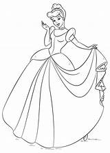 Cenerentola Disney Stampare Principessa Pianetabambini Cinderella sketch template