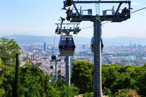 journeys barcelona montjuic cable car teleferico barcelona city city guide panoramic