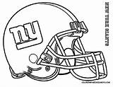 Giants Football Coloring Pages Helmets sketch template