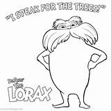 Lorax Seuss Clipart Drawing Speak Getdrawings Mustache Humming Truffula Xcolorings Clipground Moustache sketch template