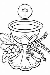 Communion Eucharis sketch template