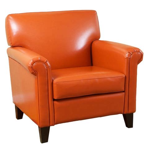 amazoncom  selling classic leather club chair burnt orange