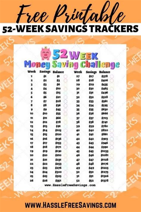 week savings challenge  printable vrogueco
