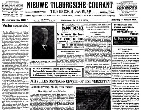 weblog regionaal archief tilburg de krant van je vaders geboortedag