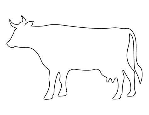 printable cow template