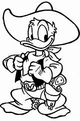 Cowboy Coloring Cartoon Pages Smee Clipart Duck Donald Printable Library Cliparts sketch template