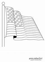 Flag sketch template