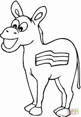 Donkey Coloring Online sketch template