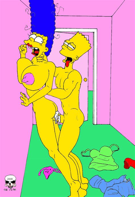 Rule 34 Asphyxiation Bart Simpson Breasts Choking Color
