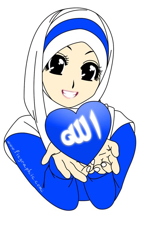 foto kartun islam hijab top gambar