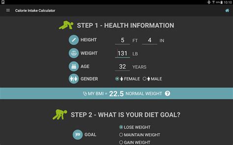 calories intake calculator android apps  google play