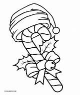 Candy Cane Coloring Pages Printable Kids Color Print Cool2bkids Template Getcolorings sketch template