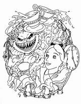 Alice Wonderland Flash Cheshire Google Lu sketch template