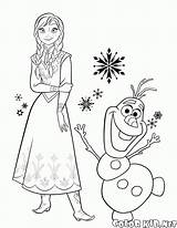 Coloring Anna Elsa Frozen Pages Olaf Arendelle Queen Gif Colorkid Visit sketch template