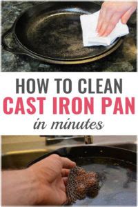 clean  cast iron pan   time  house talk