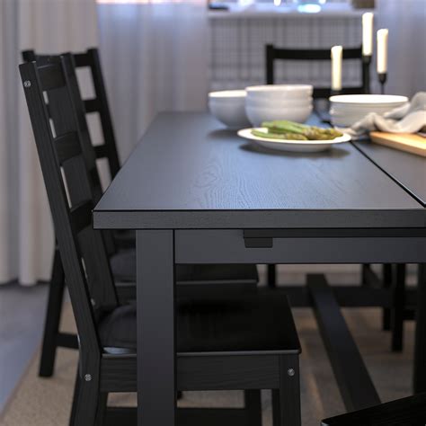 nordviken uitschuifbare tafel zwart koop hier ikea