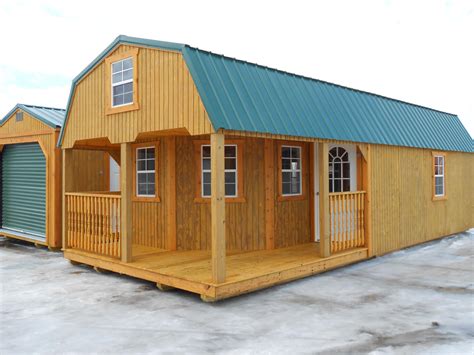Amish Shed Builder In Michigan Quality Structure Lofted Cabin Shed