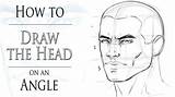 Head Angle Draw sketch template