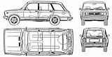 Lada 2104 Vaz Blueprints Car Kombi Riva 1300 Combi Drawing Wagon 1995 Sketch 7i Click sketch template