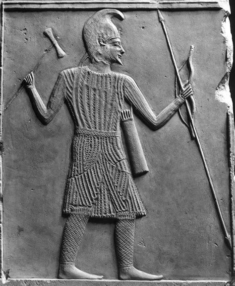 scythian warrior  axe bow  spear   relief   century