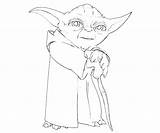 Yoda Coloring Pages Master Line Drawing Getcolorings Getdrawings Paintingvalley sketch template