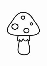 Mushroom Coloring Spots sketch template