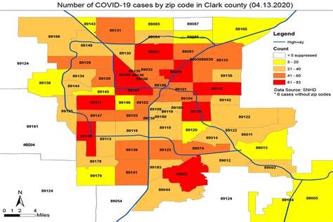 Clark County Nevada Zip Code Map – Map Vector