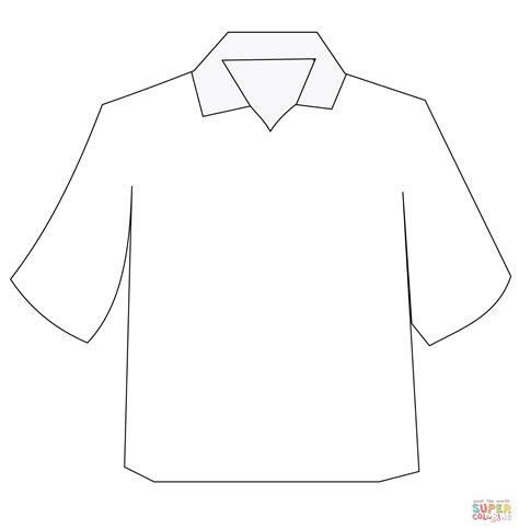 polo shirt coloring page  printable coloring pages