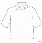 Polo Shirt Coloring Pages Drawing Printable Shirts Line Collar Getdrawings sketch template