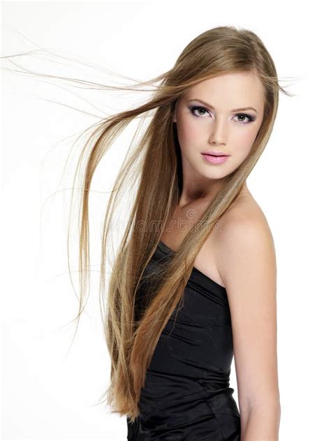 beautiful girl  long hair stock image image  sensual long