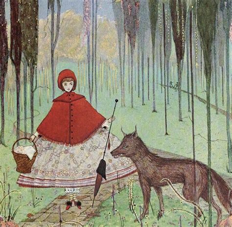 A Little Red Riding Hood Illustration By Harry Clarke 1922 Little