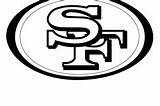 49ers Coloring Pages Logo Clipartmag Francisco San sketch template