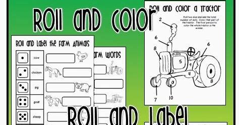 clip art  carrie teaching  roll color read label farming activities