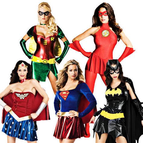 Superhero Costume Ladies Fancy Dress Womens Comic Book Adult Costume Ebay