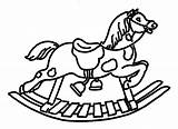 Horse Rocking Clipart Konik Kolorowanka Biegunach Kolorowanki Konie Gifyagusi Library sketch template