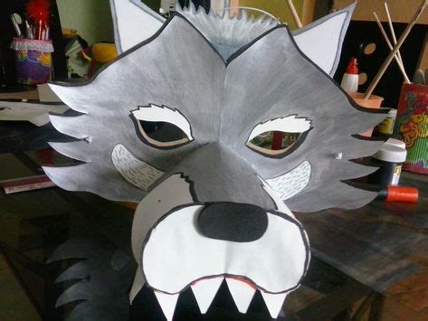 wolf mask images wolf mask craft kits  kids wolf