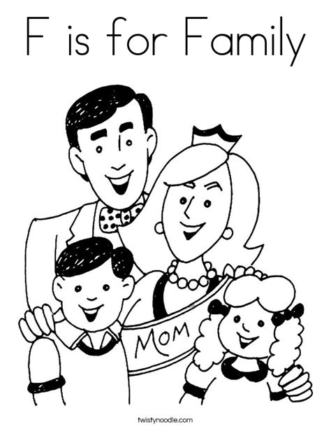mfamily members coloring sheets preschool coloring pages