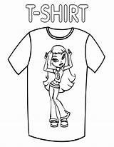 Shirt Coloring Pages Shirt1 sketch template
