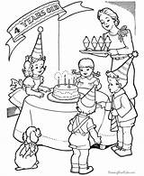 Party Birthday Coloring Pages Color Drawing Printable Kids Colouring Raisingourkids Celebration Template Clipart Christmas Printing Worksheets Happy Whistle Print Visit sketch template