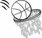 Basketball Hoop Coloring Sketch Drawing Rim Goal Line Pages Going Into Getdrawings Color Printable Sketches Getcolorings Clipartmag Paintingvalley Template Colo sketch template