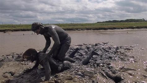 Mud Wrestling In The River Mud Fully Clothed Sexy Fun Thumbzilla