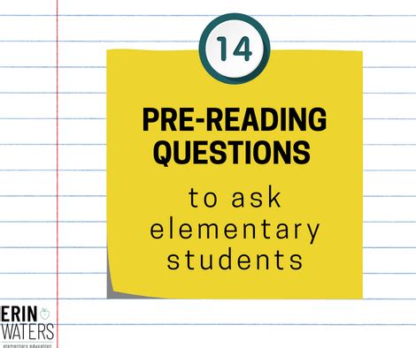 essential pre reading questions    students erin waters