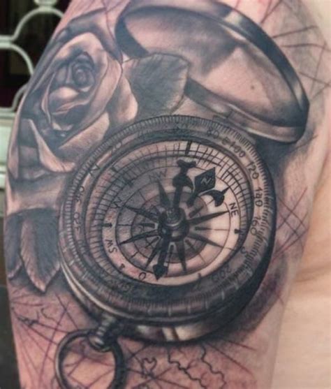 100 Awesome Compass Tattoo Designs Cuded Compass Tattoo Compass