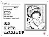 Maya Angelou sketch template
